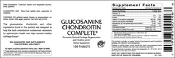 Label for Glucosamine Chondroitin Complete