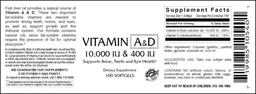 Label for Vitamin A&D