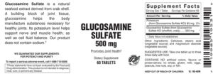 Glucosamine Sulfate 500 mg