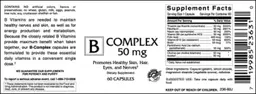 Label for B Complex 50 mg