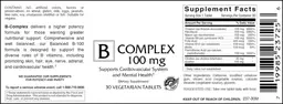 Label for B Complex 100 mg