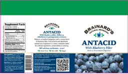 Label for Antacid With Blueberry Fiber