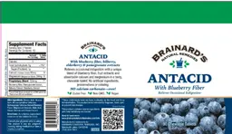 Label for Antacid With Blueberry Fiber