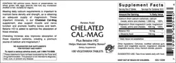 Label for Chelated Cal-Mag