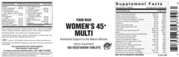 Label for Women's 45+ Multi