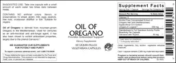 Label for Oil Of Oregano