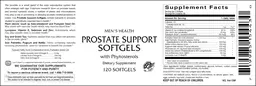 Label for Prostate Support Softgels
