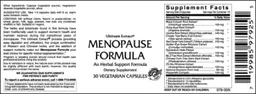 Label for Menopause Formula