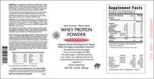 Whey Protein Powder Natural Strawberry F