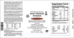 Label for Whey Protein Powder Natural Chocolate Flavor