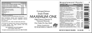 Iron Free Maximum One