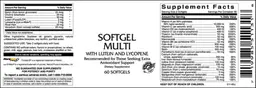 Label for Softgel Multi