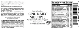 Label for One Daily Multiple