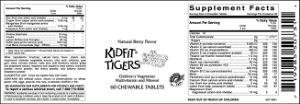 Natural Berry Flavor Kidfit Tigers