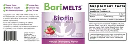 Label for Biotin Natural Strawberry Flavor
