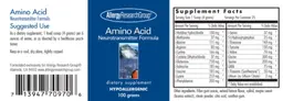 Label for Amino Acid Neurotransmitter Formula