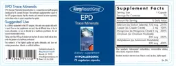Label for EPD Trace Minerals