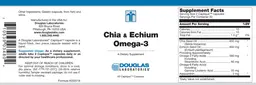 Label for Chia & Echium Omega-3