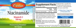 Label for Niacinamide