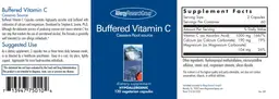 Label for Buffered Vitamin C