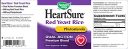 Label for HeartSure Red Yeast Rice