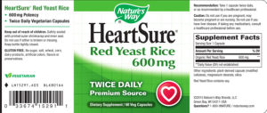 HeartSure Red Yeast Rice 600 mg