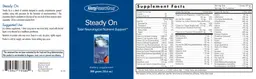 Label for Steady On