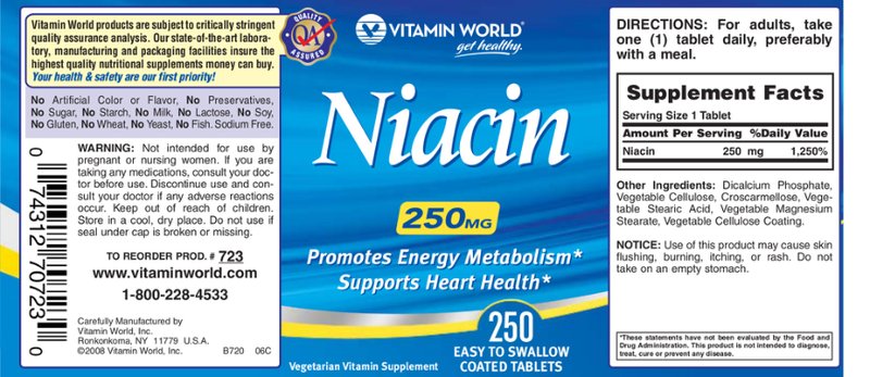 Niacin 250 mg