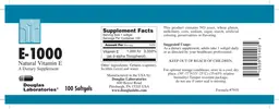 Label for E-1000