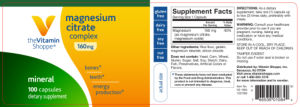 Magnesium Citrate Complex 160 mg