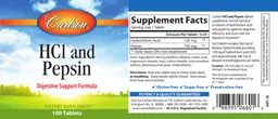 Label for HCl and Pepsin