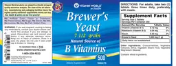 Label for Brewer's Yeast