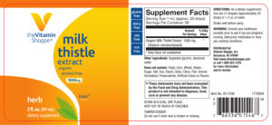 Milk Thistle Extract 1000 mg