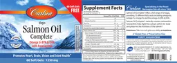 Label for Virgin Salmon Oil Complete