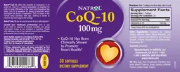 Label for CoQ-10 100 mg