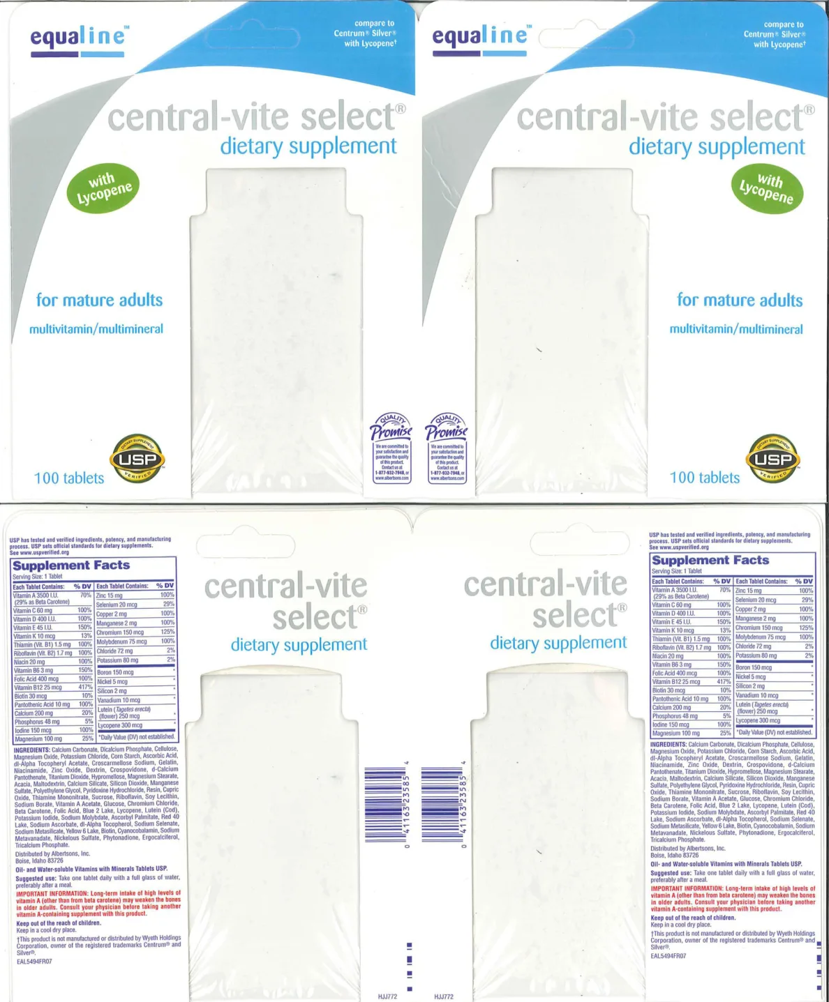 Label for Central-Vite Select