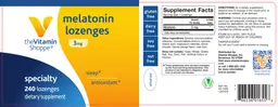 Label for Melatonin Lozenges 3 mg