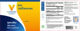 Label for Soy Isoflavones