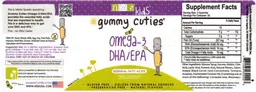 Label for Gummy Cuties Omega-3 DHA/EPA