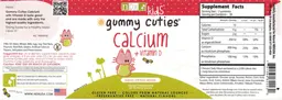 Label for Gummy Cuties Calcium + Vitamin D