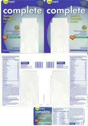 Label for Complete Senior Formula Iron Free