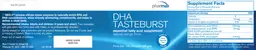 Label for DHA TasteBurst Natural Orange Flavor