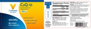 Label for CoQ-10 100 mg