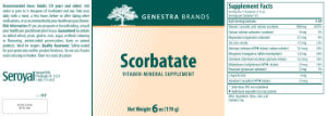 Label for Scorbatate