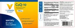 Label for CoQ-10 100 mg
