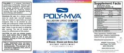 Label for Poly-MVA Palladium Lipoic Complex