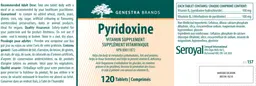 Label for Pyridoxine