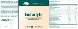 Label for Endurlyte Natural Orange Flavor