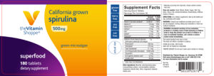 California Grown Spirulina 500 mg