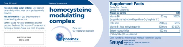Label for Homocysteine Modulating Complex